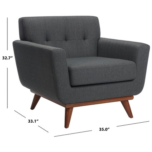 SAFAVIEH Couture Opal Mid-Century Modern Tufted Arm Chair