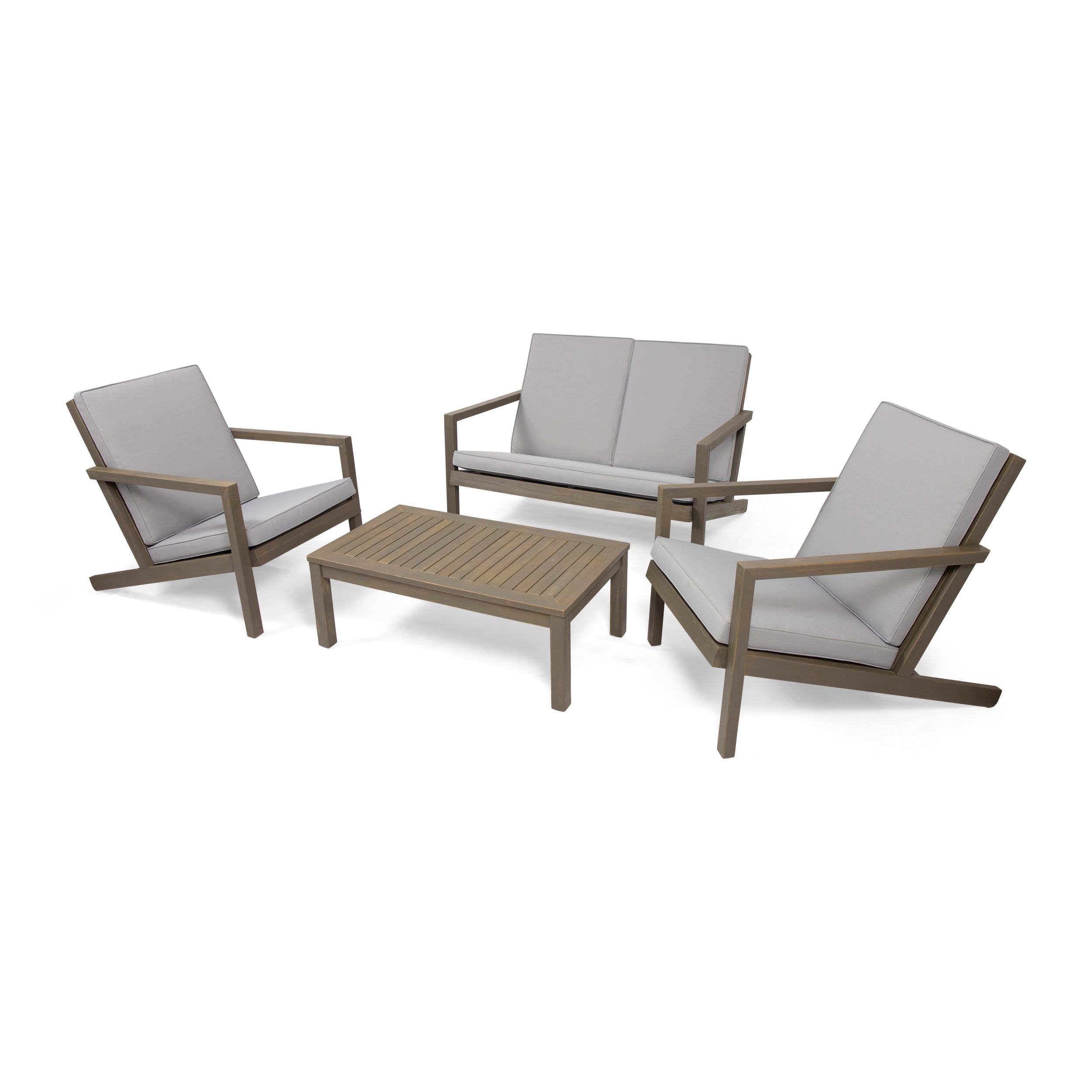 Camryn Outdoor 4 Seater Chat Set with Cushions