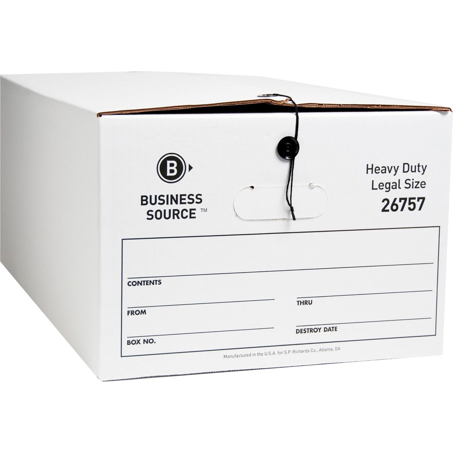 Heavy Duty Legal Size Storage Box by Business Source BSN26757