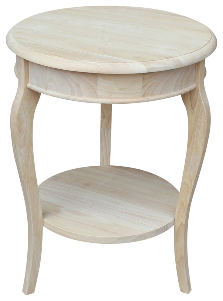 Cambria Round End Table   Transitional   Side Tables And End Tables   by International Concepts  Houzz