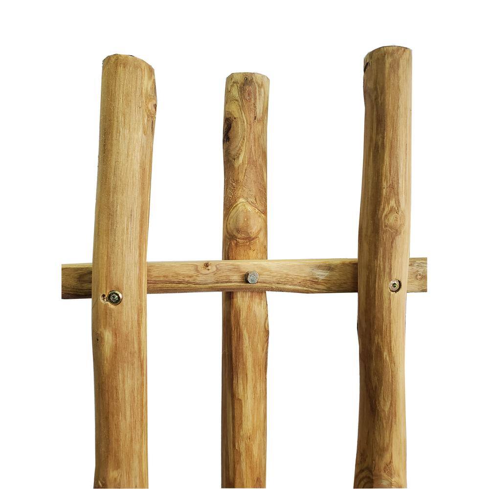 MGP 65 in. H Teak Wood Garden Fence TPF-48