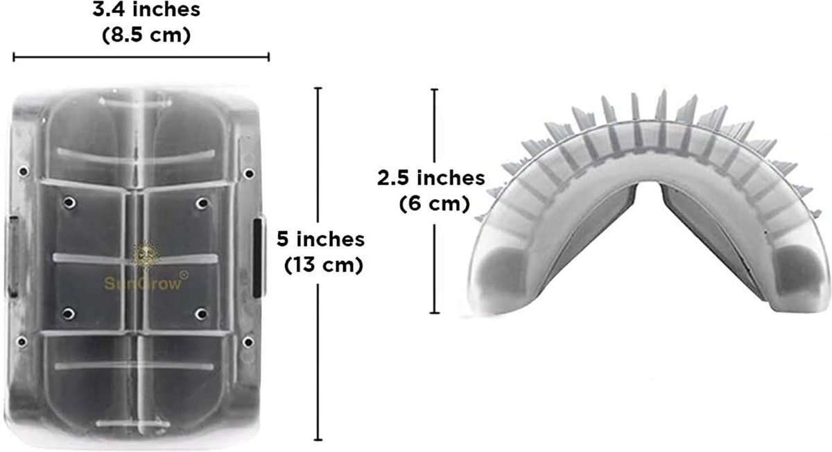 SunGrow Face Scratchers and Massage Comb with Catnip Dog and Cat Self Groomer Rubbing Corner Brush