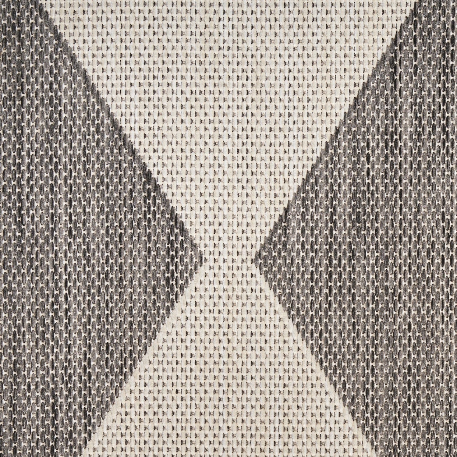 Positano Indoor/Outdoor Charcoal Geometric Rug