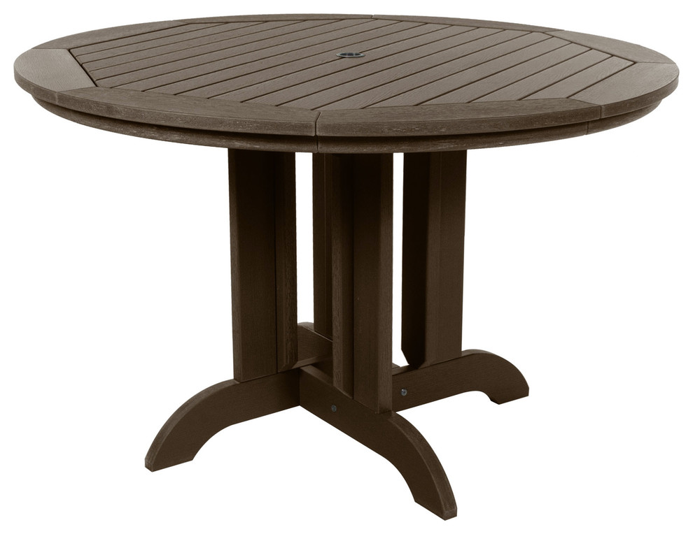 Round Dining Table  48 quot  Transitional   Outdoor Dining Tables   by highwood  Houzz