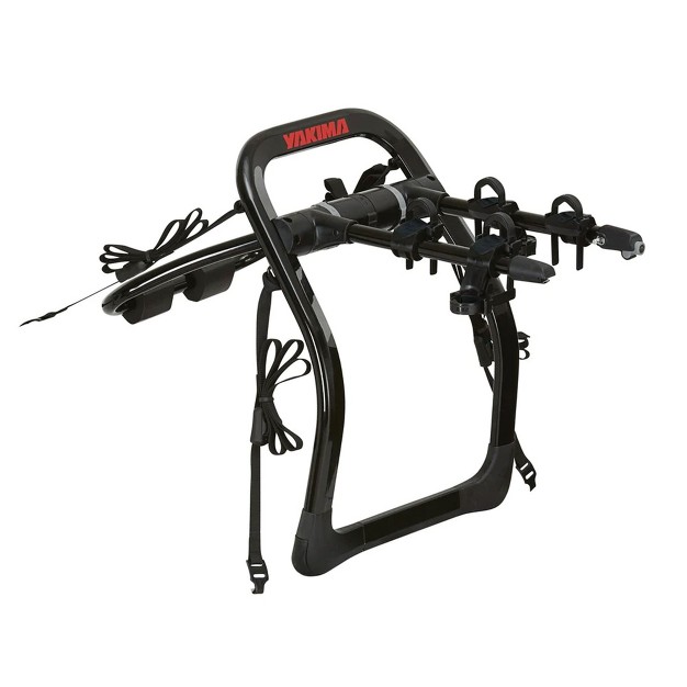 Yakima Fullback 3 Bike Capacity Trunk Bike Strap Rack With 4 Strap Attachment Supercrush Zipstrips Bomber External Frame And Bottle Opener Black