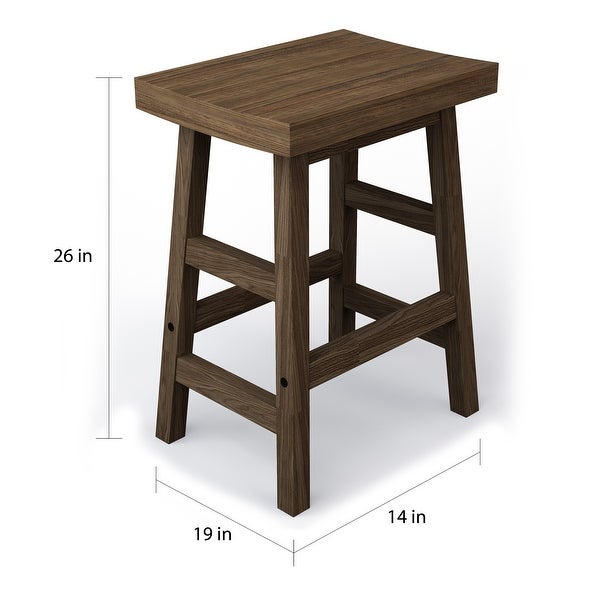 Carbon Loft Lawrence Reclaimed Wood Counter Stool