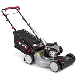 Murray 22 in. 140 cc Briggs  Stratton Walk Behind Gas Self-Propelled Lawn Mower with Front Wheel Drive and Bagger MNA153003