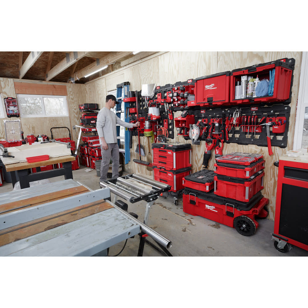 MW PACKOUT Large Wall Plate with Tool Stations and M18 Battery Racks Bundle 48-22-8487-8343X2M18 from MW