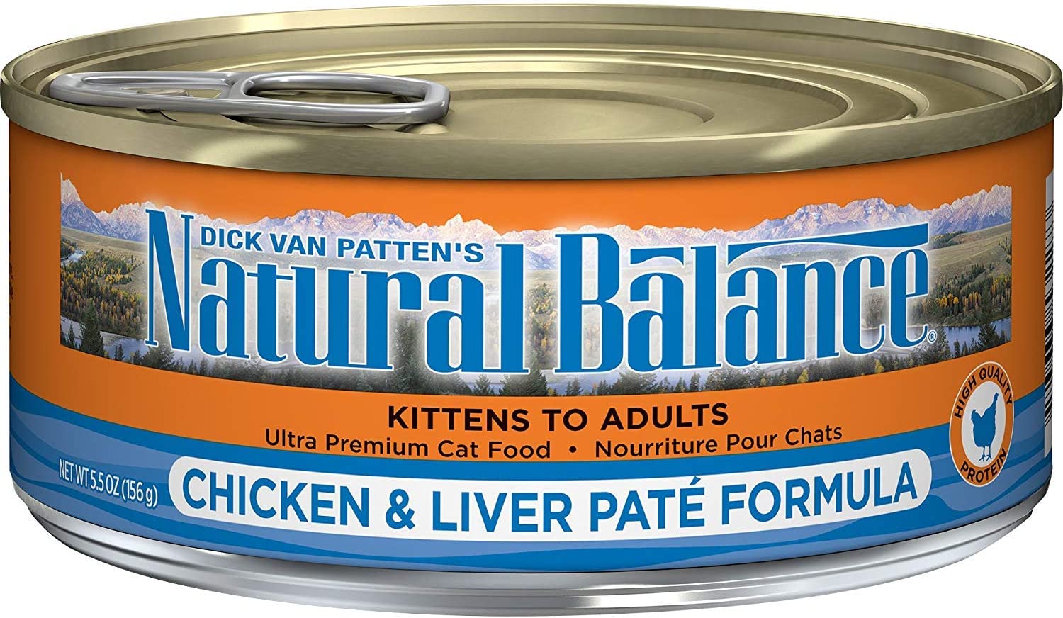 Natural Balance Ultra Premium Chicken and Liver Pate Formula Canned Cat Food 5.5 Ounce (Pack of 24)