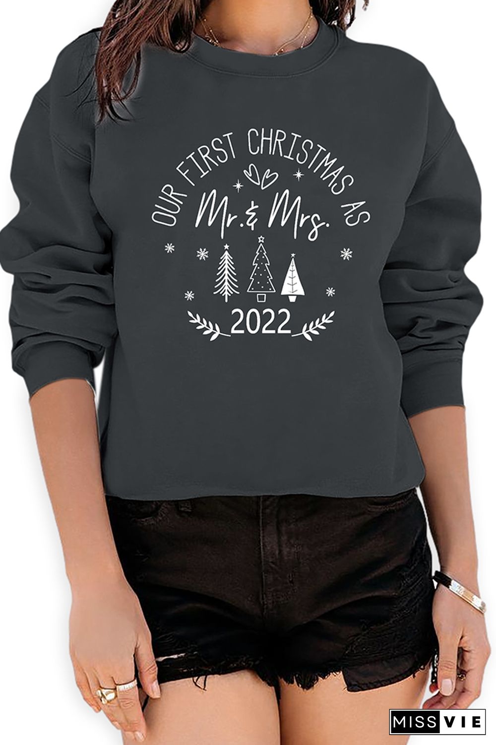 Our First Christmas as Mr. And Mrs Sweatshirt Wholesale