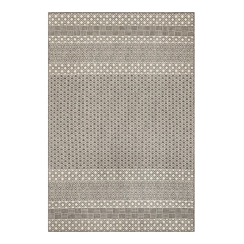 nuLOOM Tilly Striped Lattice Indoor/Outdoor Area Rug