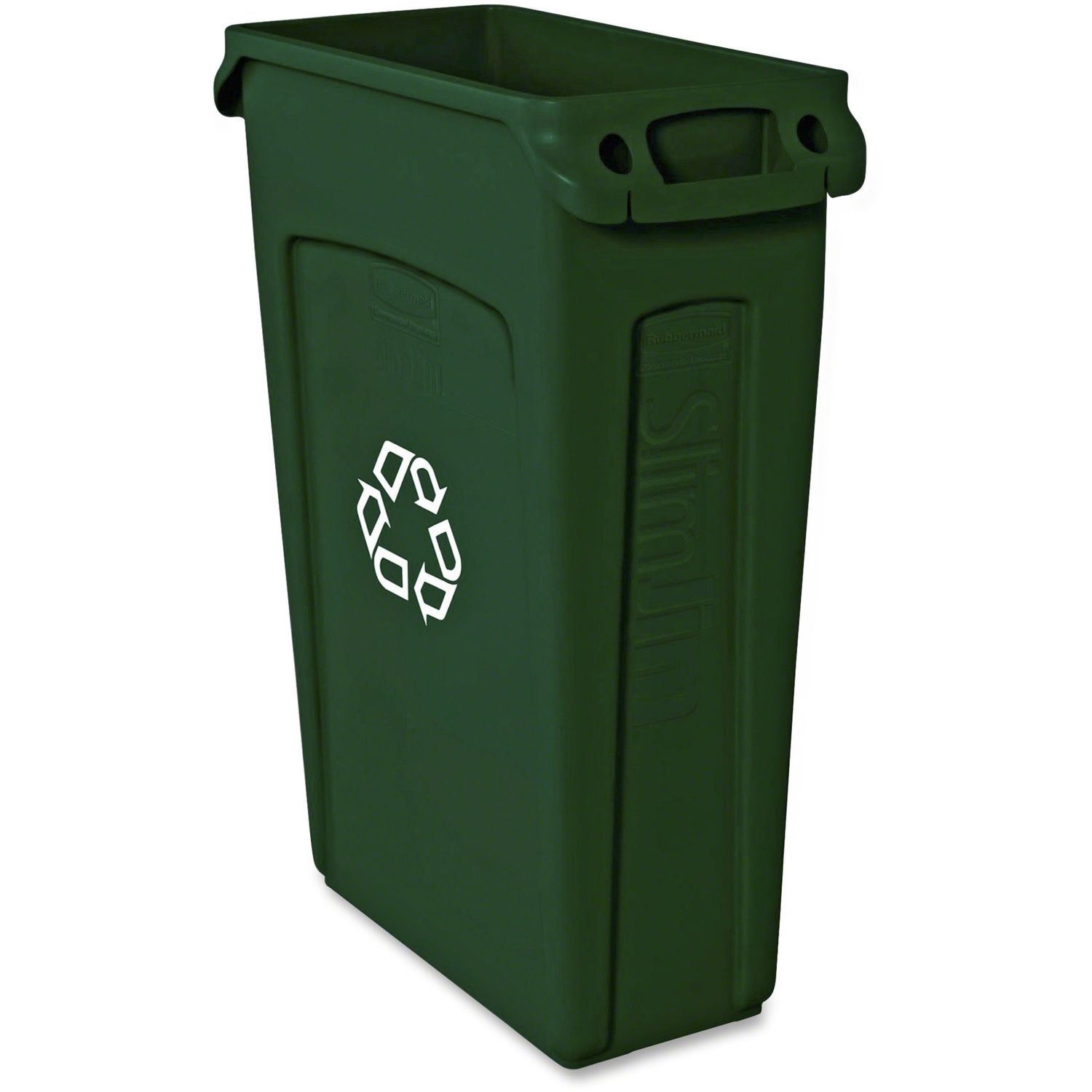 Slim Jim Vent Recycle Container by Rubbermaid Commercial Products RCP354007GNCT