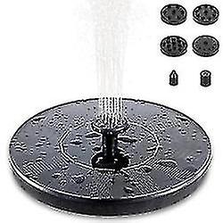 Water Fountain Solar Powered 16 Cm Black