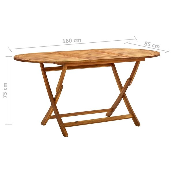 vidaXL Folding Patio Table 47.2