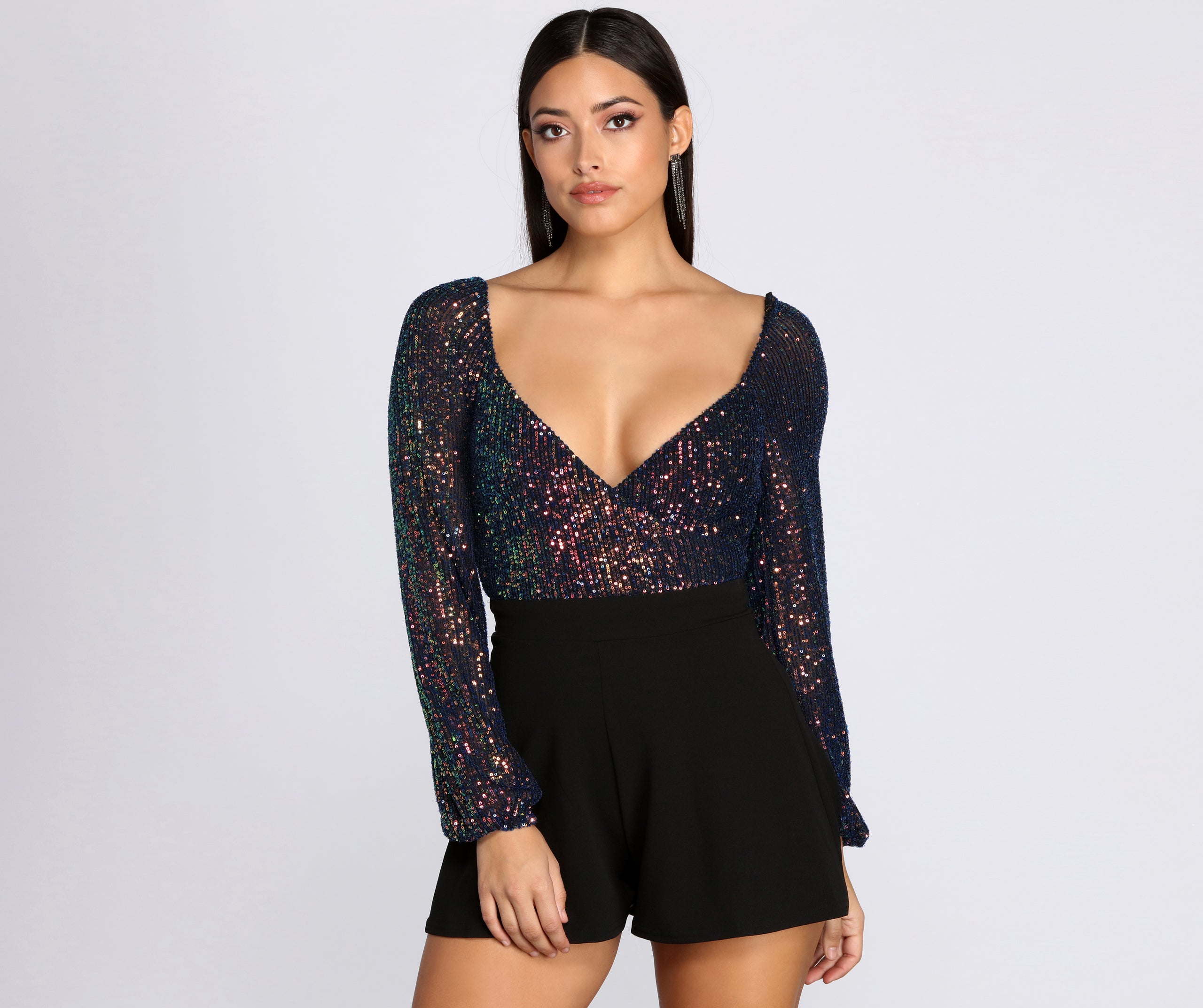 Night Out Sequin Romper