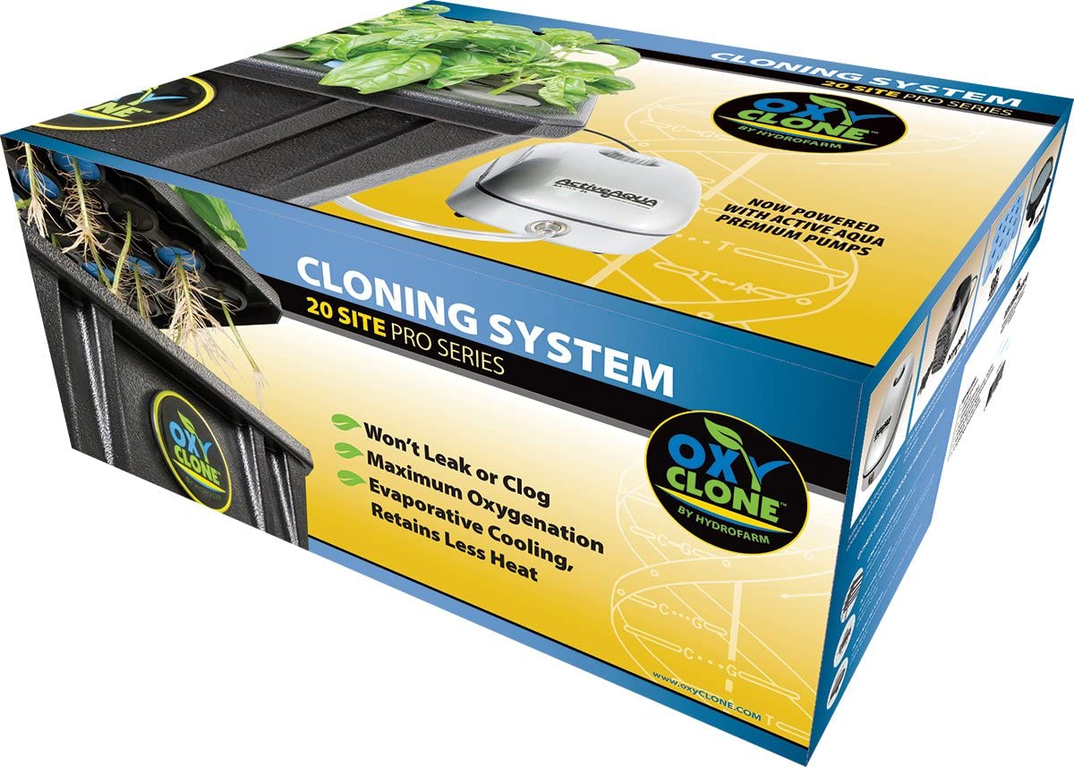 OxyCLONE OX20SYS 20 Site Hydroponics Compact Recirculating Cloning System Kit