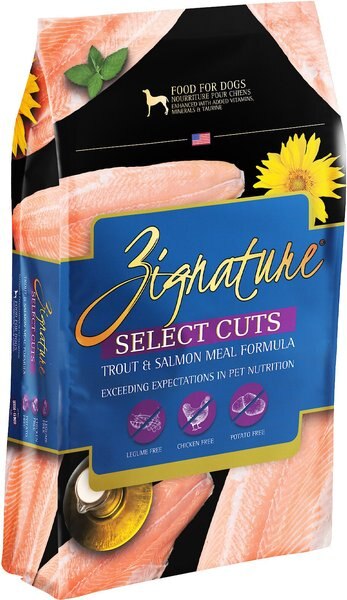 Zignature Select Cuts Trout and Salmon Meal Formula Dry Dog Food