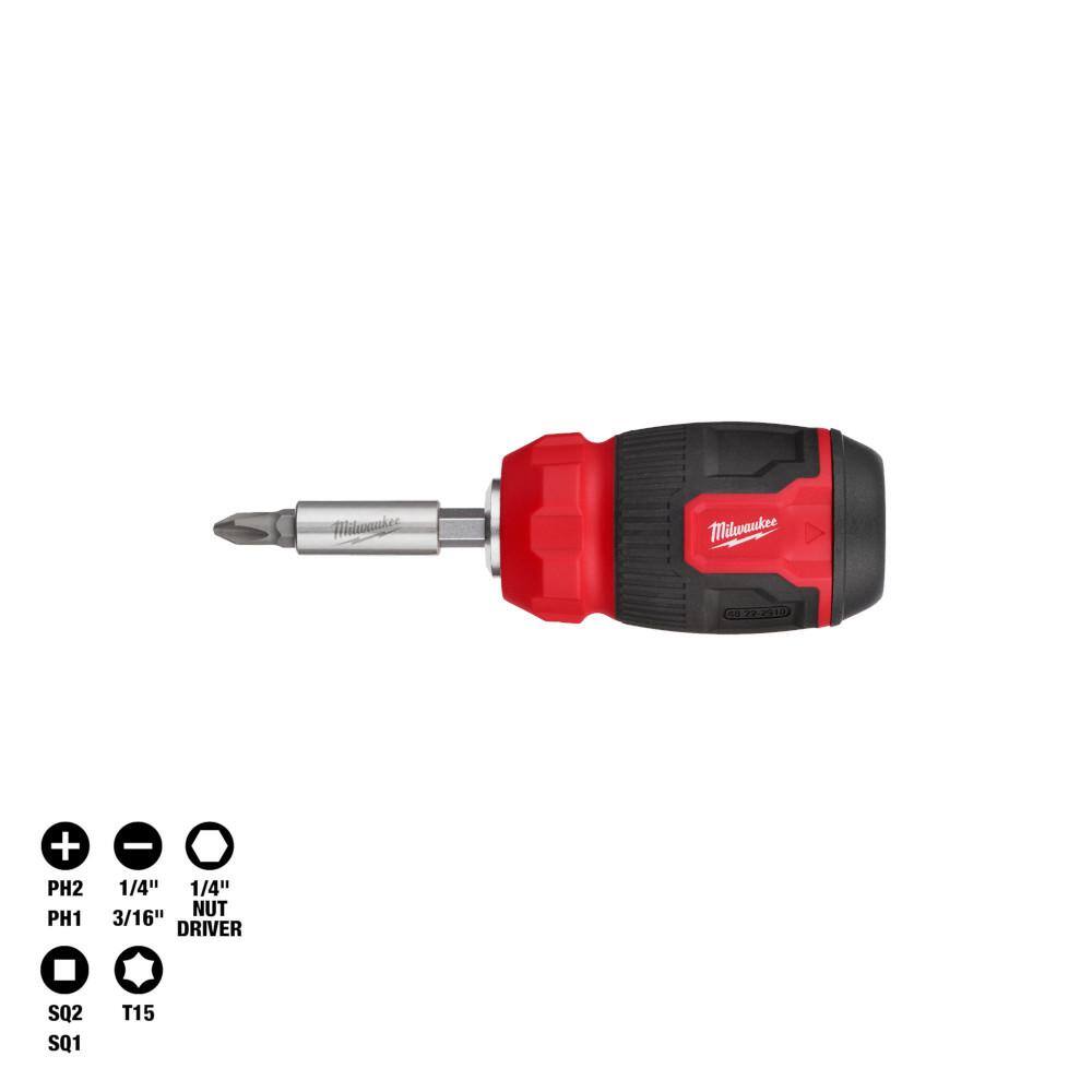 MW 8-In-1 Compact Multi-Bit Screwdriver 48-22-2910