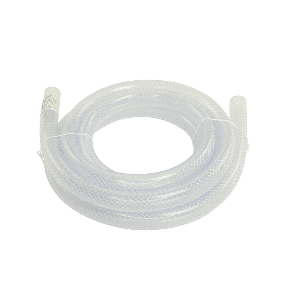 Everbilt 1 in. O.D. x 34 in. I.D. x 10 ft. PVC Braided Vinyl Tube HKP002-PVC004