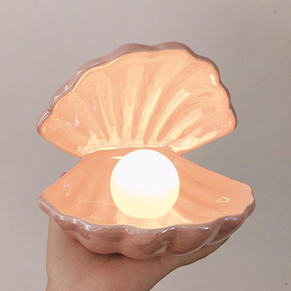 Shell Night Light Bedroom Bedside Pearl Lamp Desktop Ornament