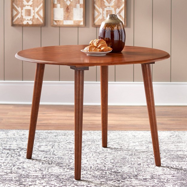 5pc Flora Dining Set Walnut Buylateral