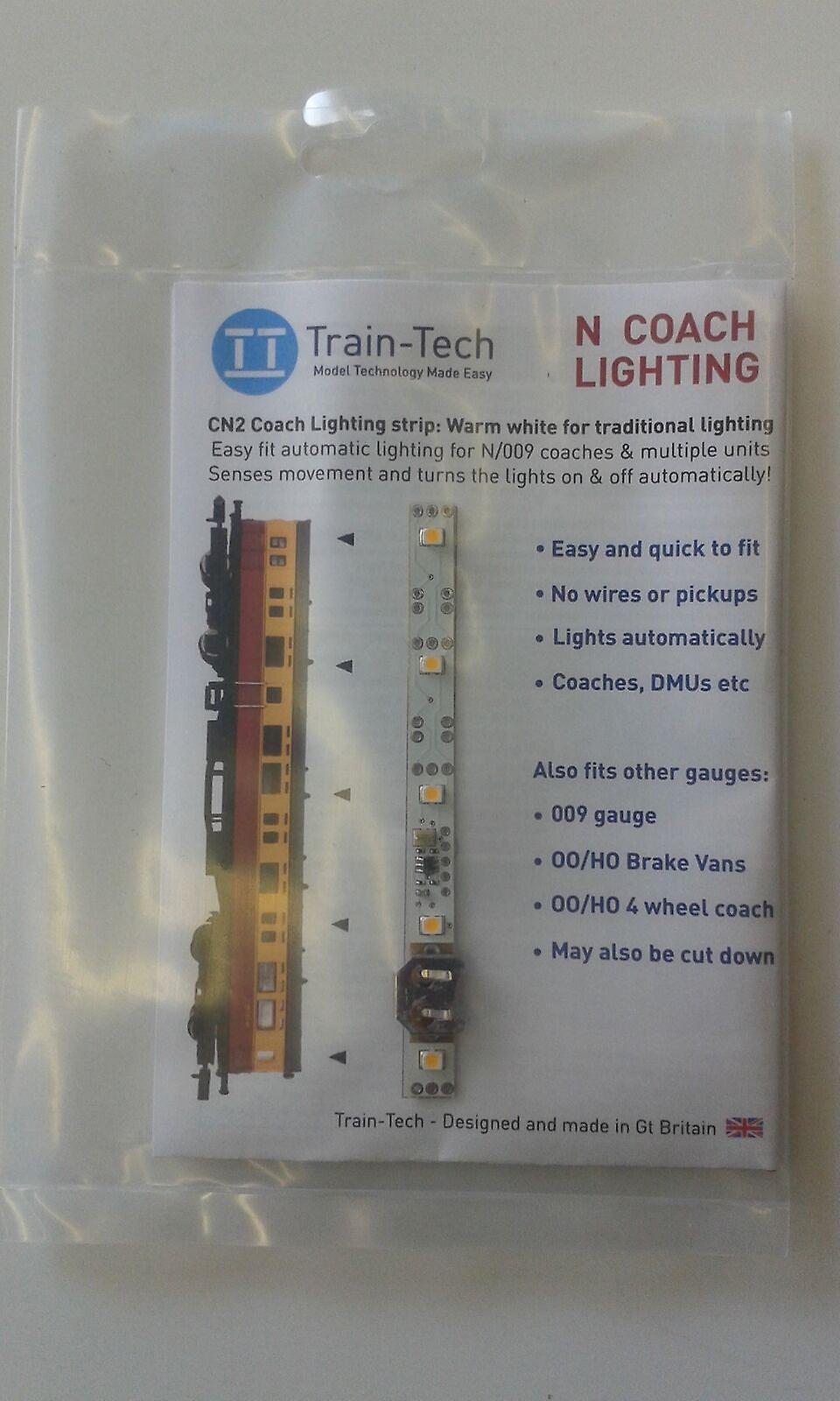 Coach Lighting Strip - Warm White - N gauge - Train Tech CN2 -