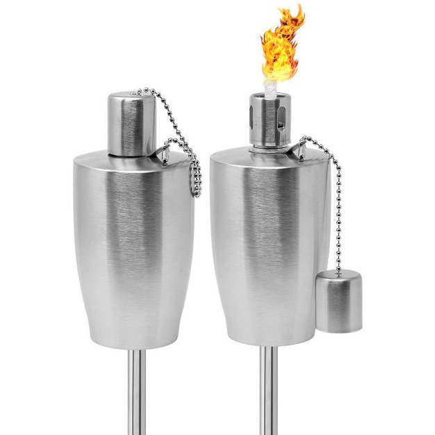 Sorbus Stainless Oil Burning Steel Torch 2pc 11oz