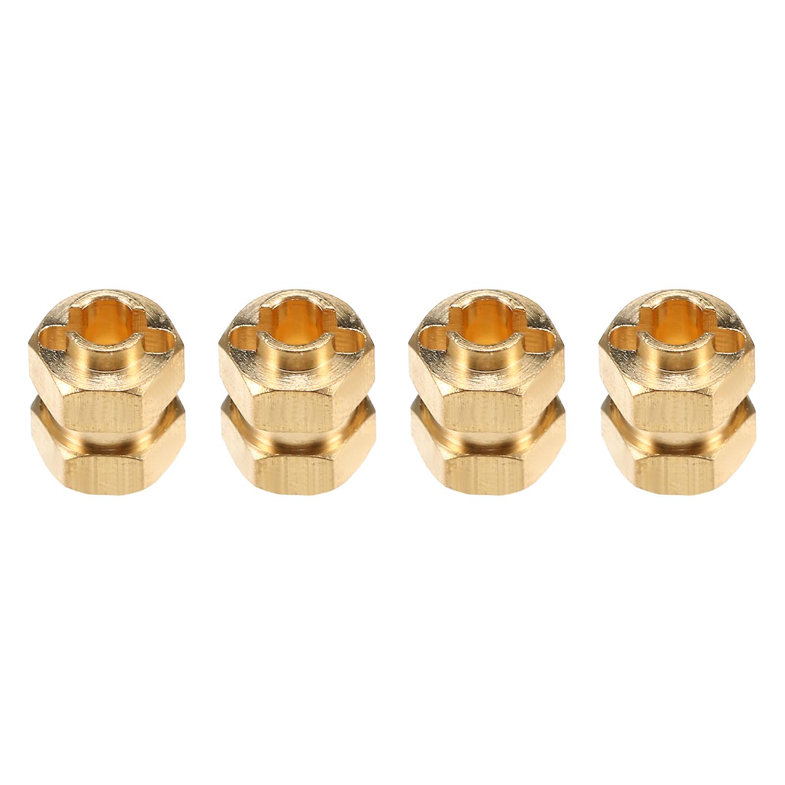 Brass Wheel Hex Extended Adapter 4mm Widen For 1/24 Axial Scx24 90081 Axi00001 Axi00002 Rc Crawler Car Upgrade Parts No.182305