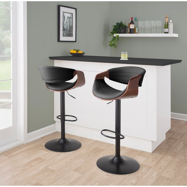 Carson Carrington Kanteborg Adjustable Bar Stool (Set of 2)