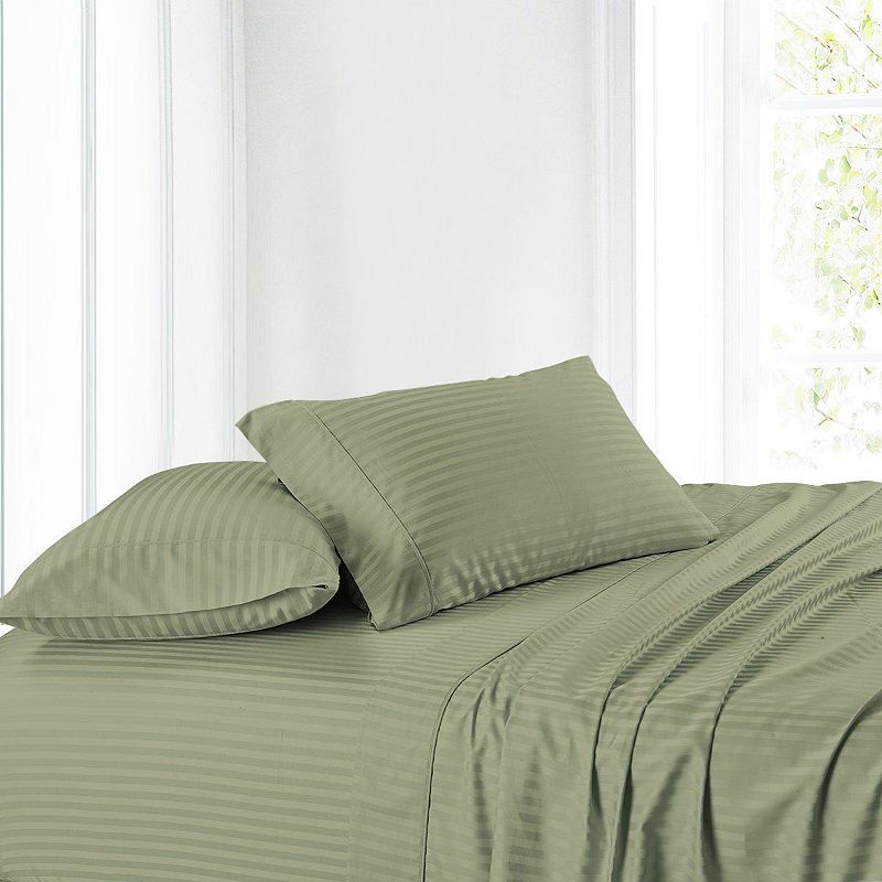 100% Cotton Sheet Set Striped 300 Thread Count