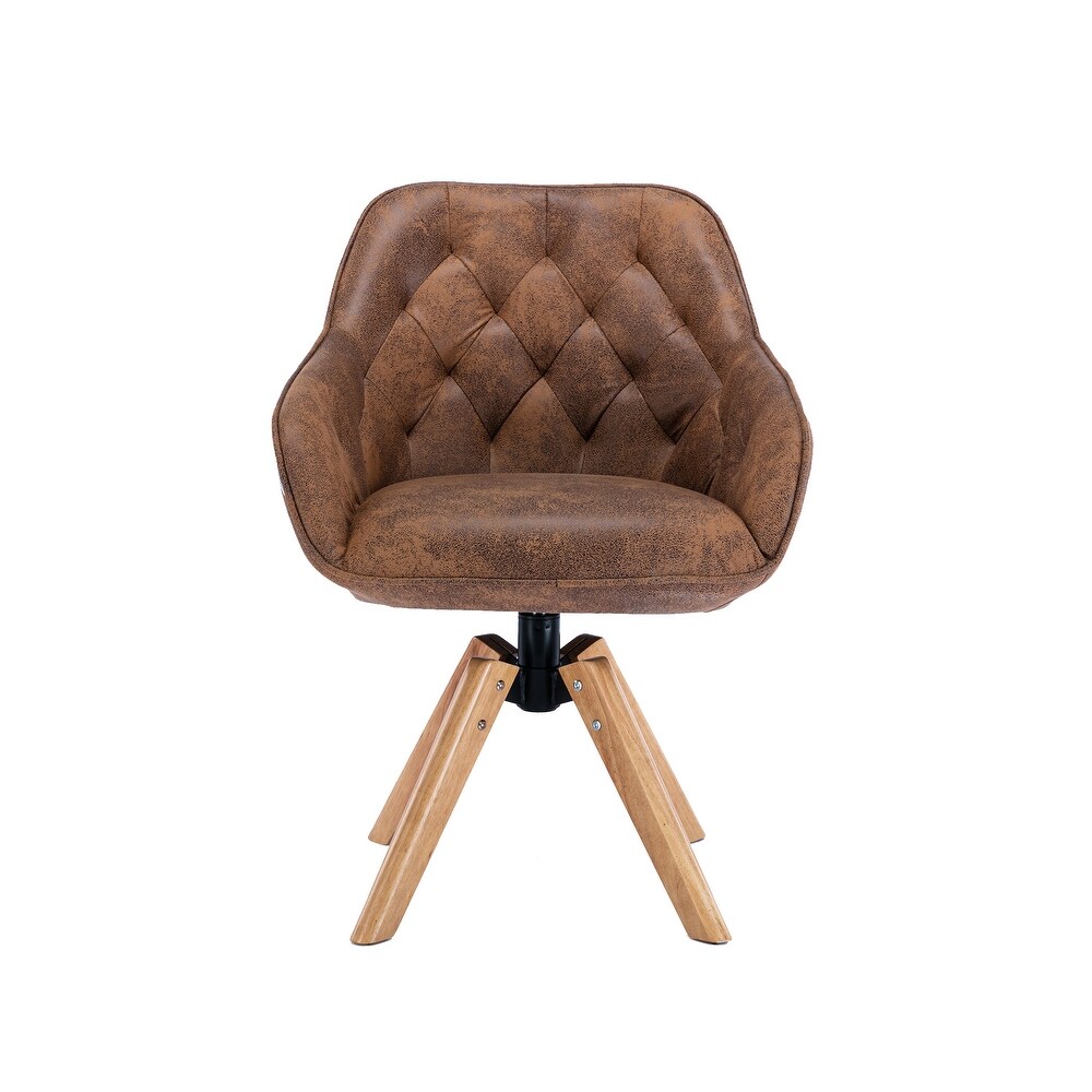 Solid Wood Tufted Upholstered Armless chair