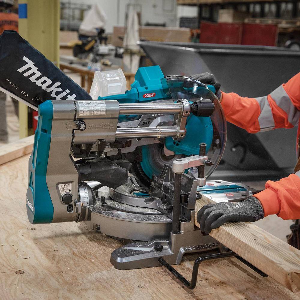 Makita 40V max XGT Brushless Cordless 10 in. Dual-Bevel Sliding Compound Miter Saw AWS Capable (Tool Only) GSL03Z