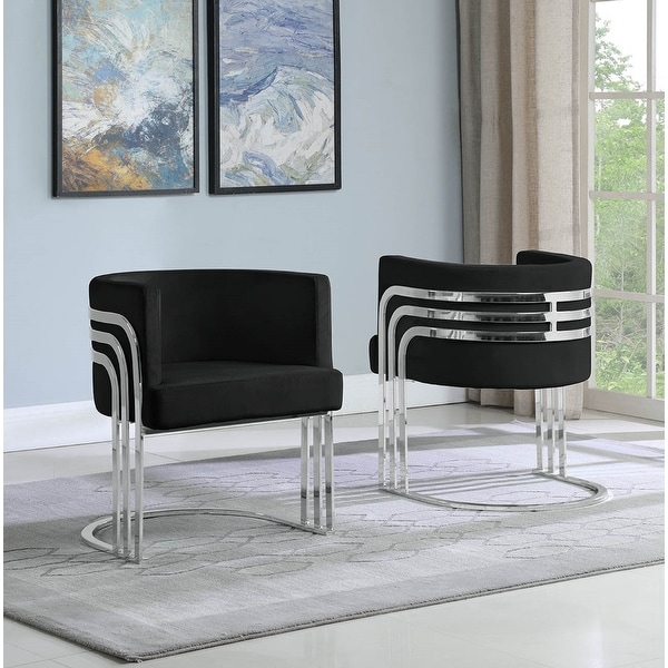 Best Quality Furniture Accent Chairs with Chrome Base (Single)