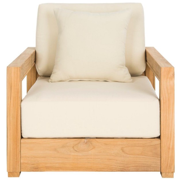 Montford Teak Armchair Natural Teak beige Safavieh