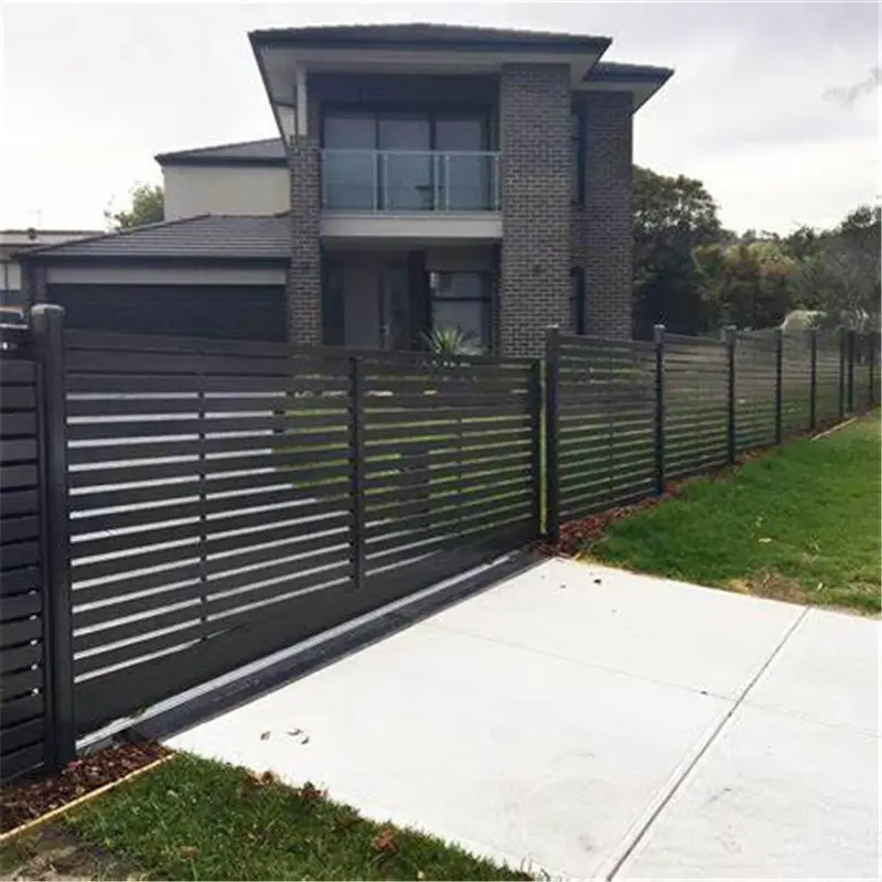 Factory Directly Supply Easily Assembled Decorative Privacy  Slat Fence