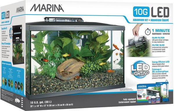 Marina 10G LED Aquarium Kit， 10-gal