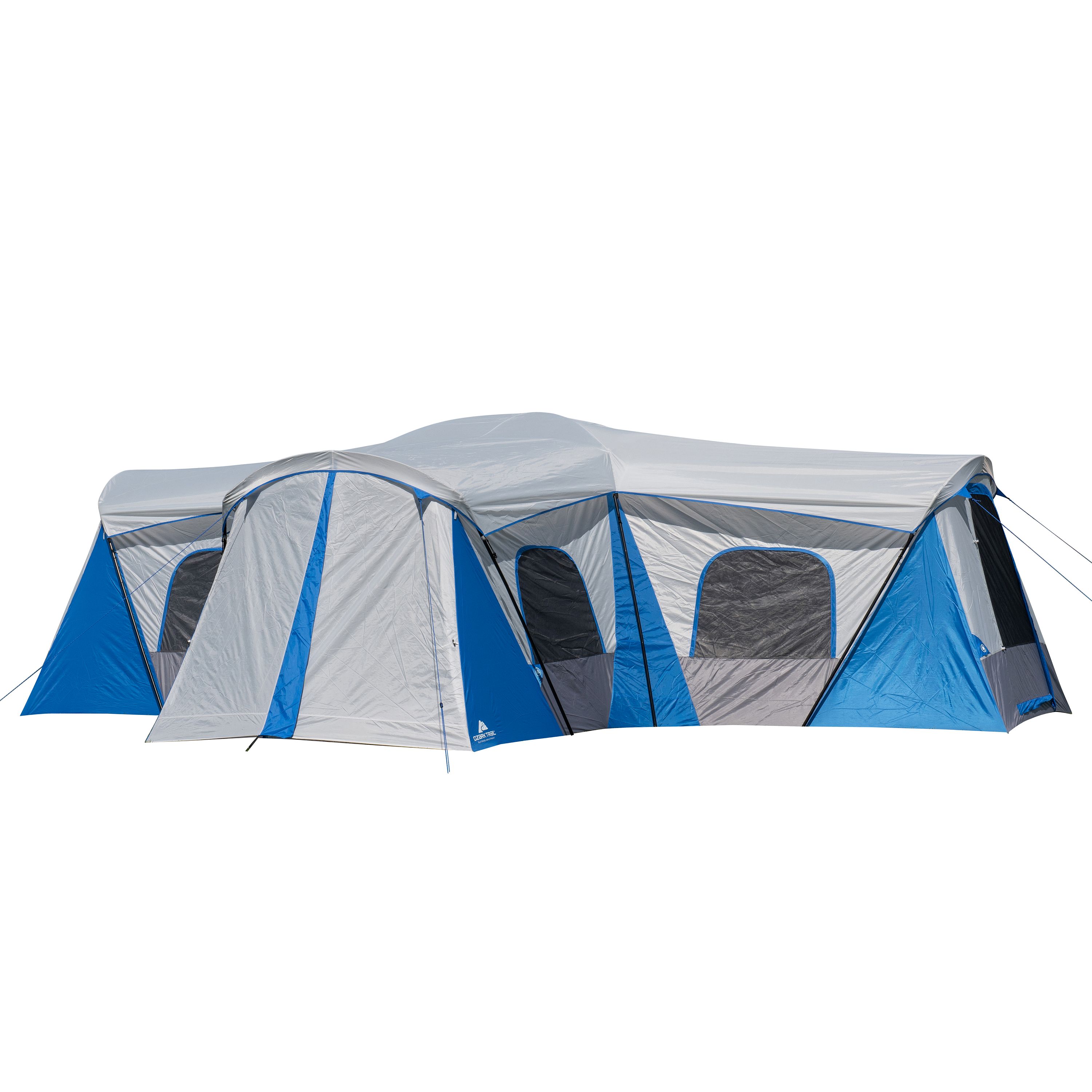 Ozark Trail 16-Person 3-Room Family Cabin Tent， with 3 Entrances