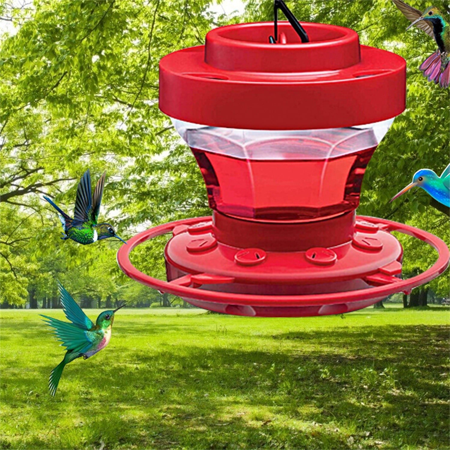 Yotyukeb Hummingbird Feeders For Outdoors Bee Proof Part Base For Easy Cleaning