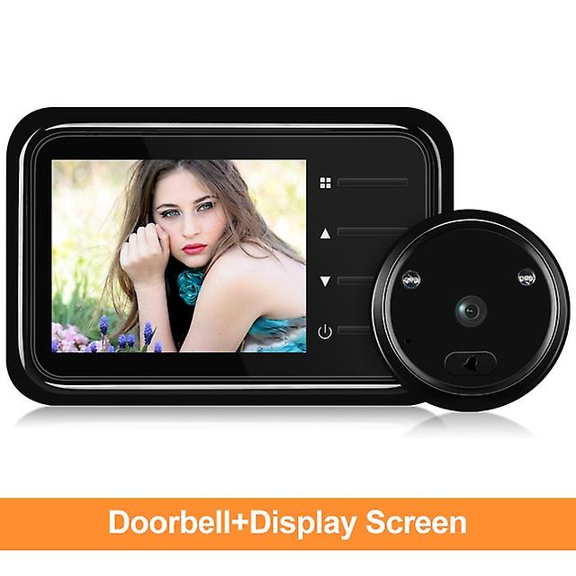 Video Peephole Doorbell Camera 2.4inch Lcd Ir Night Video Eye Door Bell  Visual Doorbell Smart Home Outdoor Camera