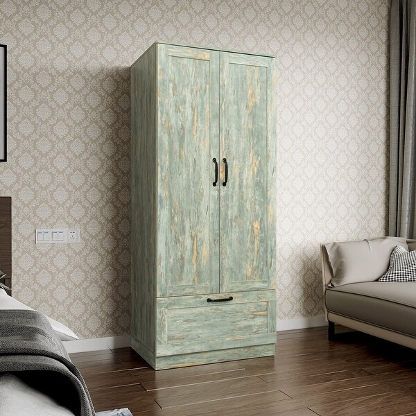 High Wardrobe/Armoires with Drawer and Shelf - - 36800331