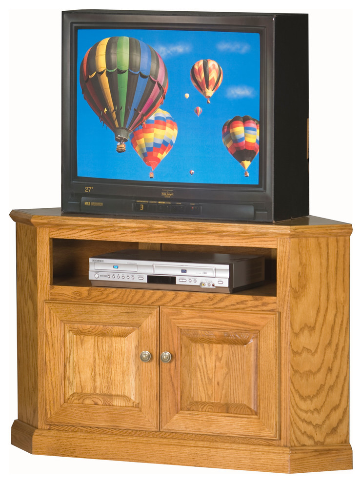 41 quotCorner TV Cart   French Country   Entertainment Centers And Tv Stands   by Eagle Furniture  Houzz