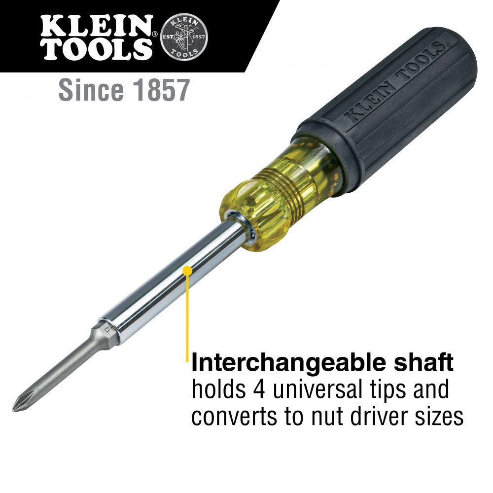 Klein Tools Extended-Reach Multi-Bit ScrewdriverNut Driver 32559