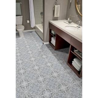 MSI Encaustic Blume 8 in. x 8 in. Matte Porcelain Patterned Look Floor and Wall Tile (5.16 sq. ft.Case) NHDBLU8X8