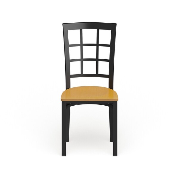 Steel Window Back Restaurant Chair - 16.5