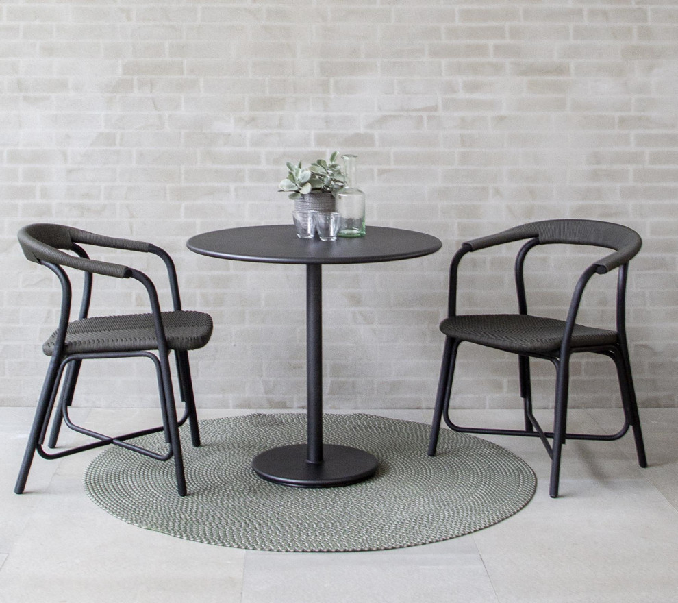 Cane Line Noble Armchair Indoor  Black   Tropical   Dining Chairs   by Kolibri Decor  Houzz