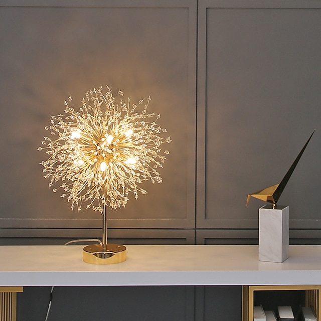 LED Table LampStarry Flower Ball Dandelion Ins Net Red with The Nordic Light Luxury Living Room Bedroom