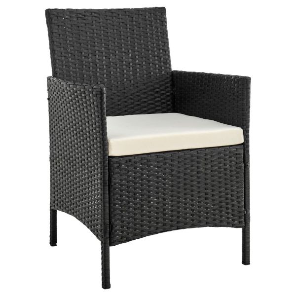 Imperia Patio 2- Person Seating Group with End Table with Cream Cushions