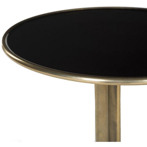 Brent Accent Table Antique Brass Safavieh