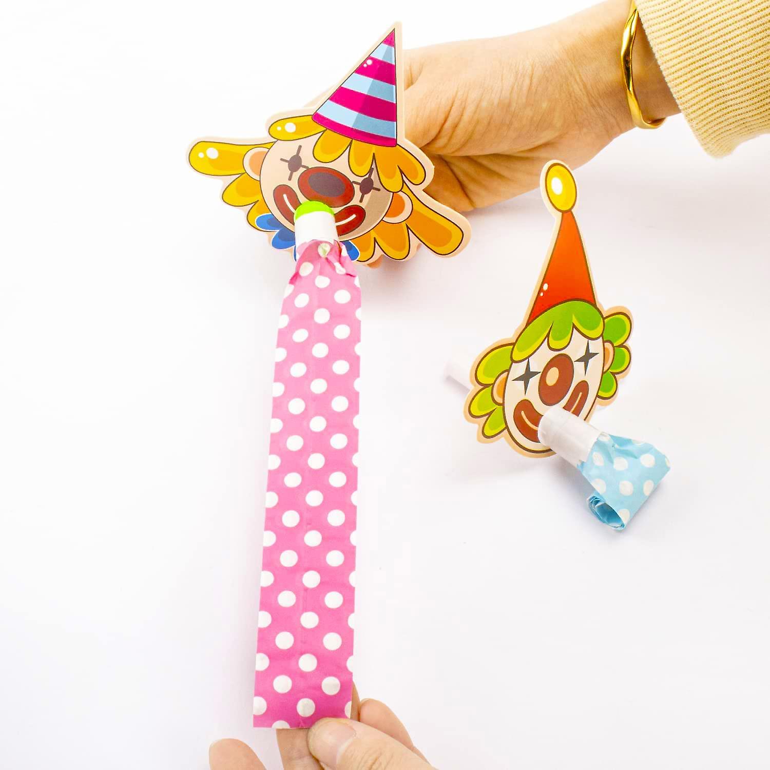 30 Pieces Character Party Horn Noisemakers Birthday Blow Horns Blowouts Whistles Party Favors Party Blower(3 Kinds Profession)