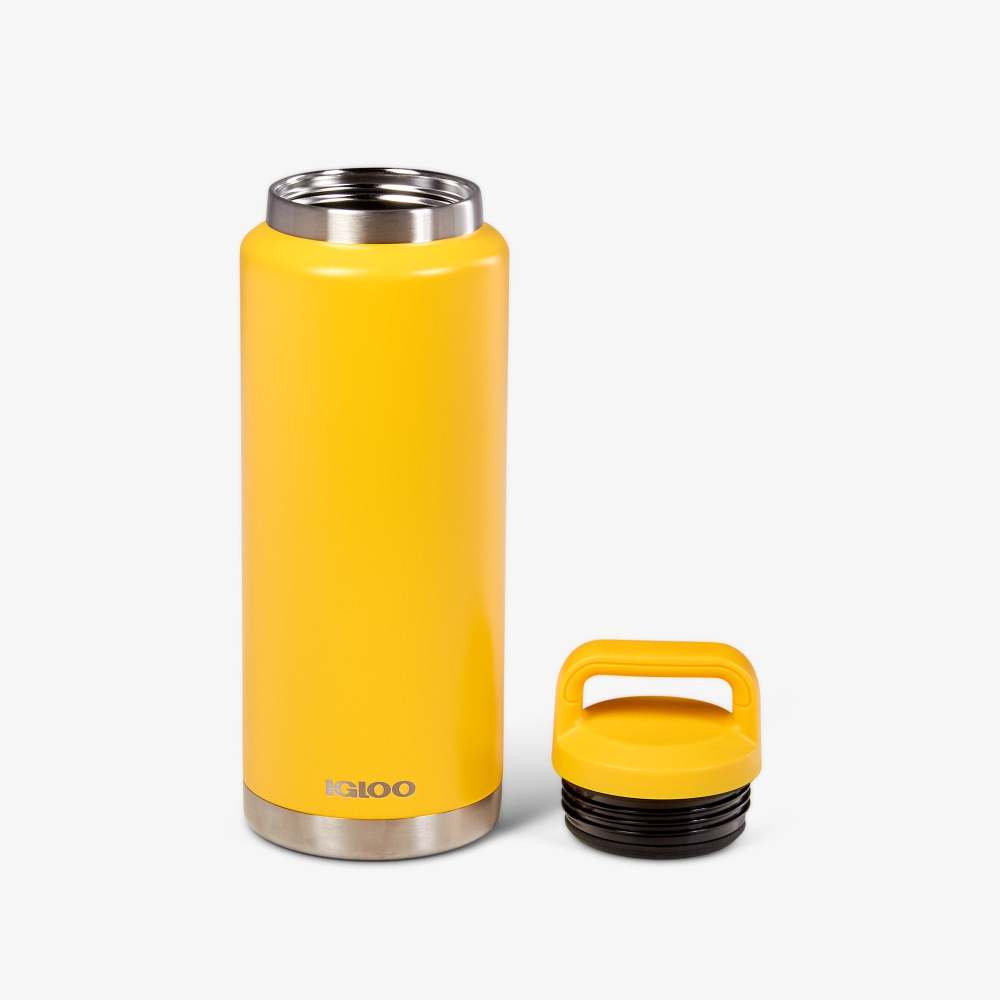 Igloo Bottle Reusable Hot/Cold Stainless Steel Yellow 36oz